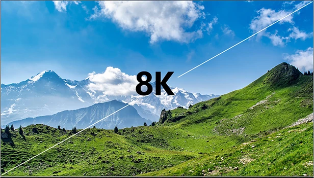 8K video decoding for clear and realistic picture