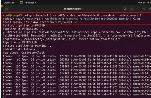 Hardware encoding pipeline running on RK3588 using GStreamer