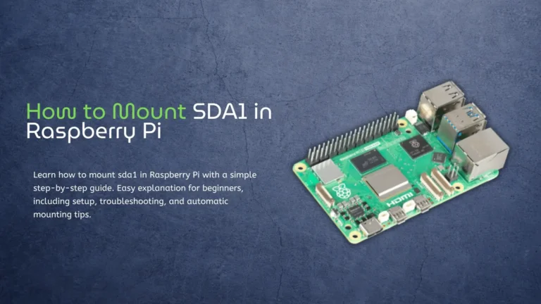 How to Mount SDA1 in Raspberry Pi