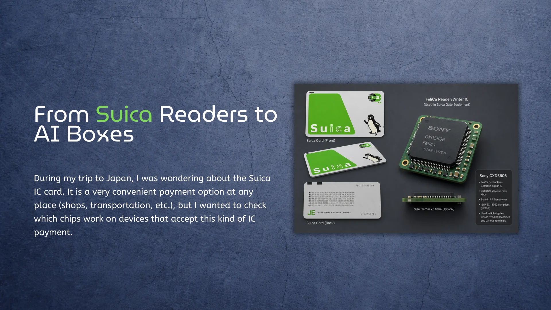 Suica Readers and FeliCa NFC