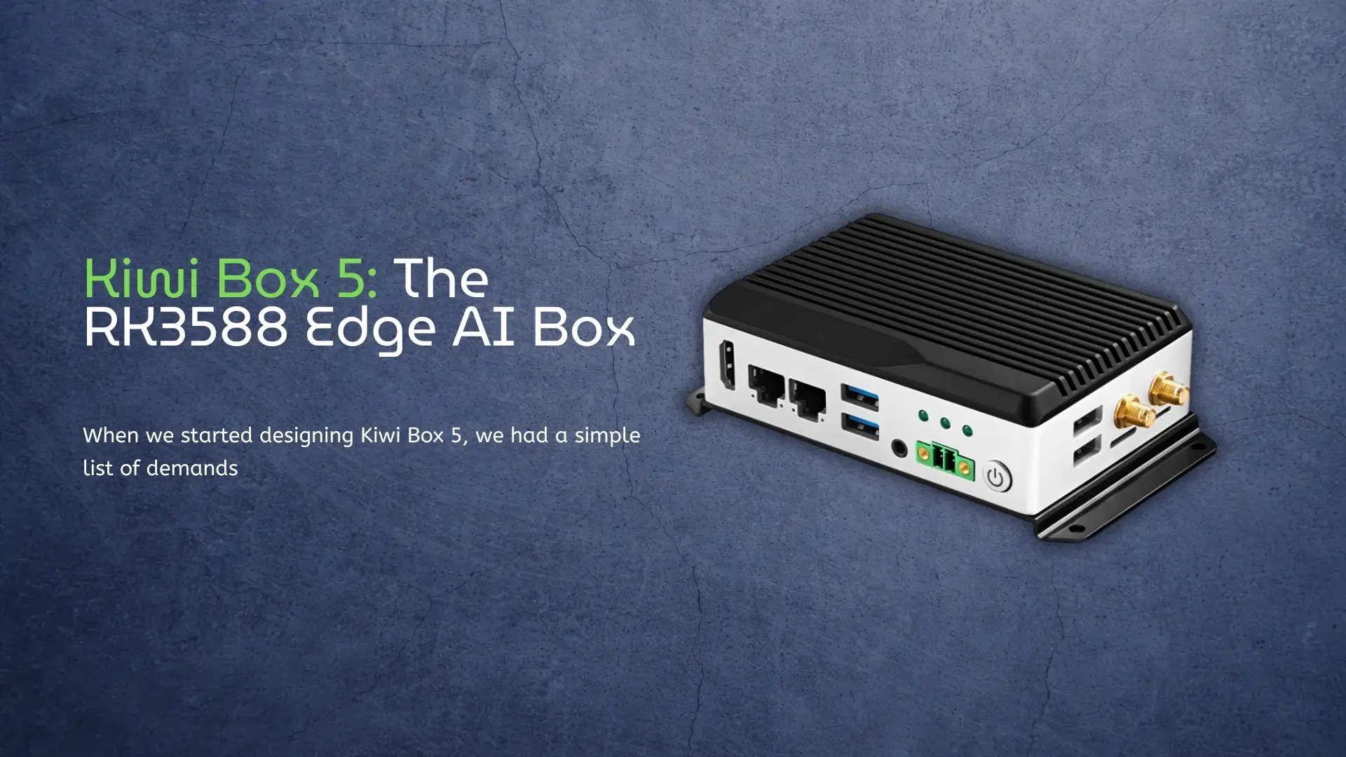 RK3588 Edge AI Box Kiwi Box 5