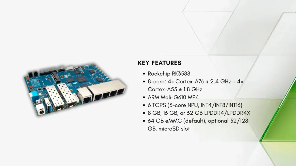 Banana Pi BPI-M7 single-board computer featuring the Rockchip RK3588 processor