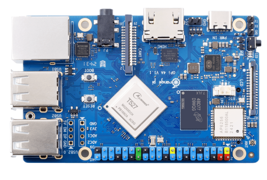 Radxa Cubie A5E single-board computer with Allwinner T527 processor