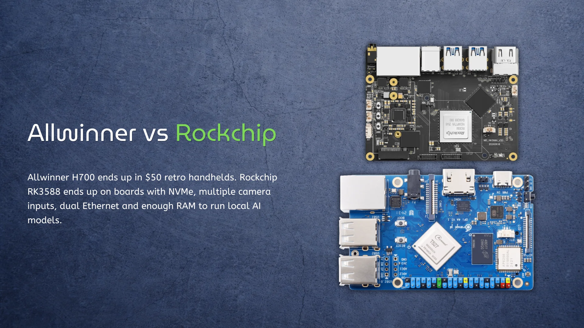 allwinner vs rockchip sbc
