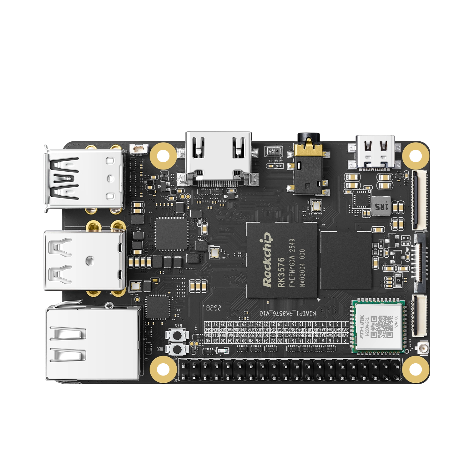KiwiPi 4 single-board computer powered by the Rockchip RK3576
