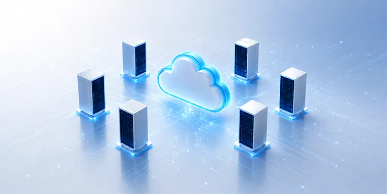 Edge computing infrastructure connecting local servers with cloud services