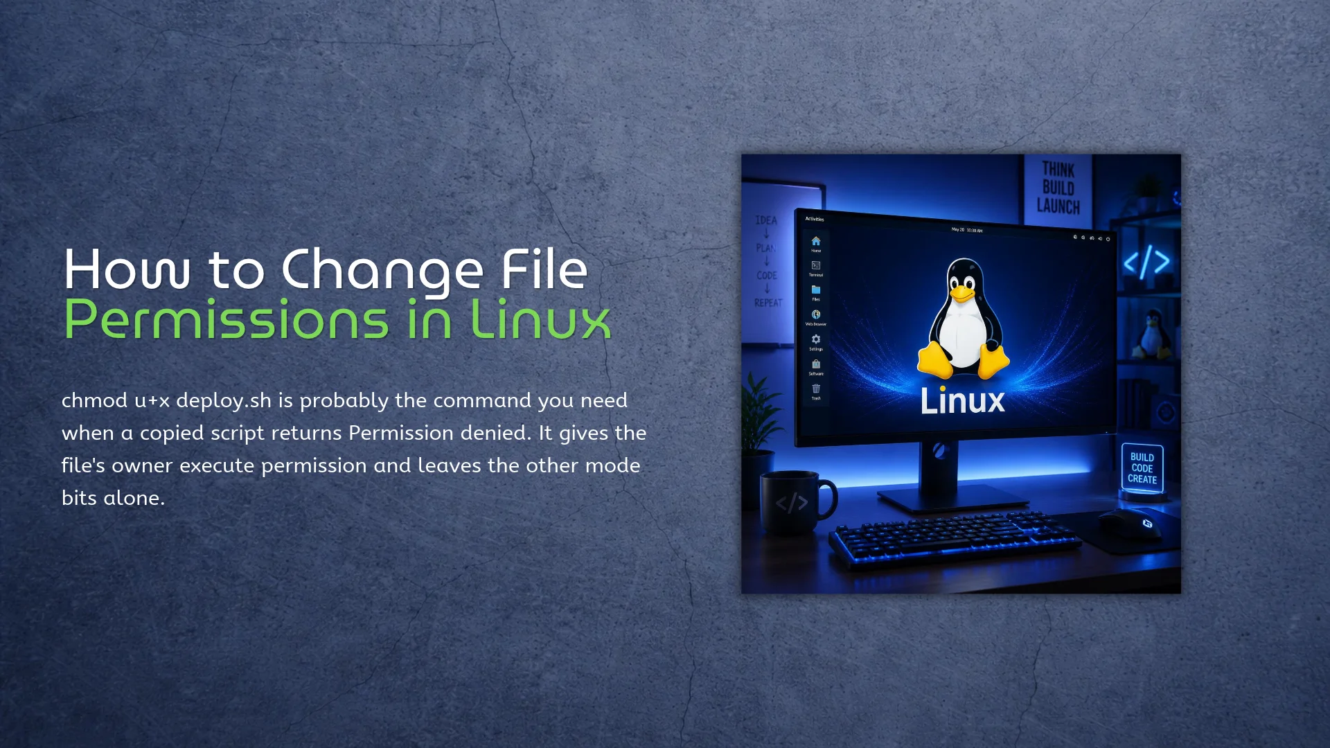 how to change file permissions linux