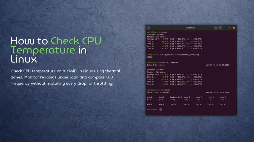 How to Check CPU Temperature in Linux