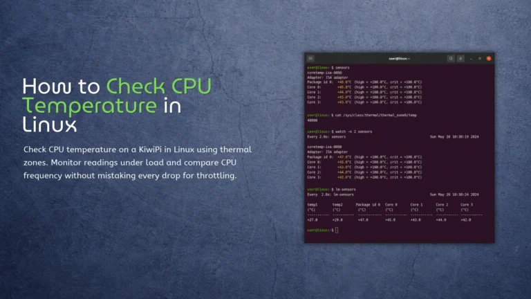How to Check CPU Temperature in Linux