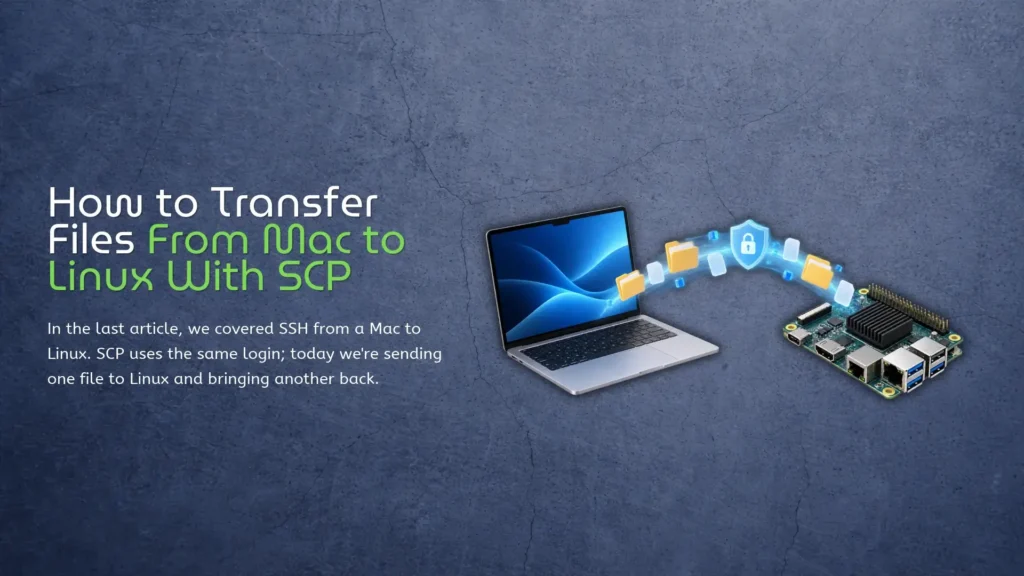 SCP file transfer from Mac to Linux single-board computer