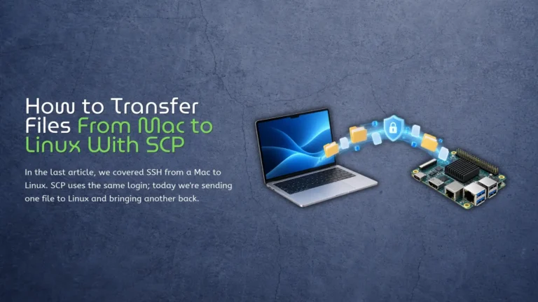 SCP file transfer from Mac to Linux single-board computer